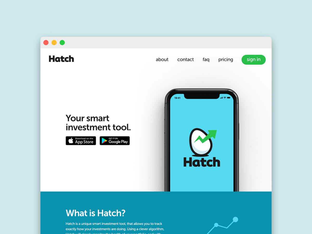 Hatch landing page